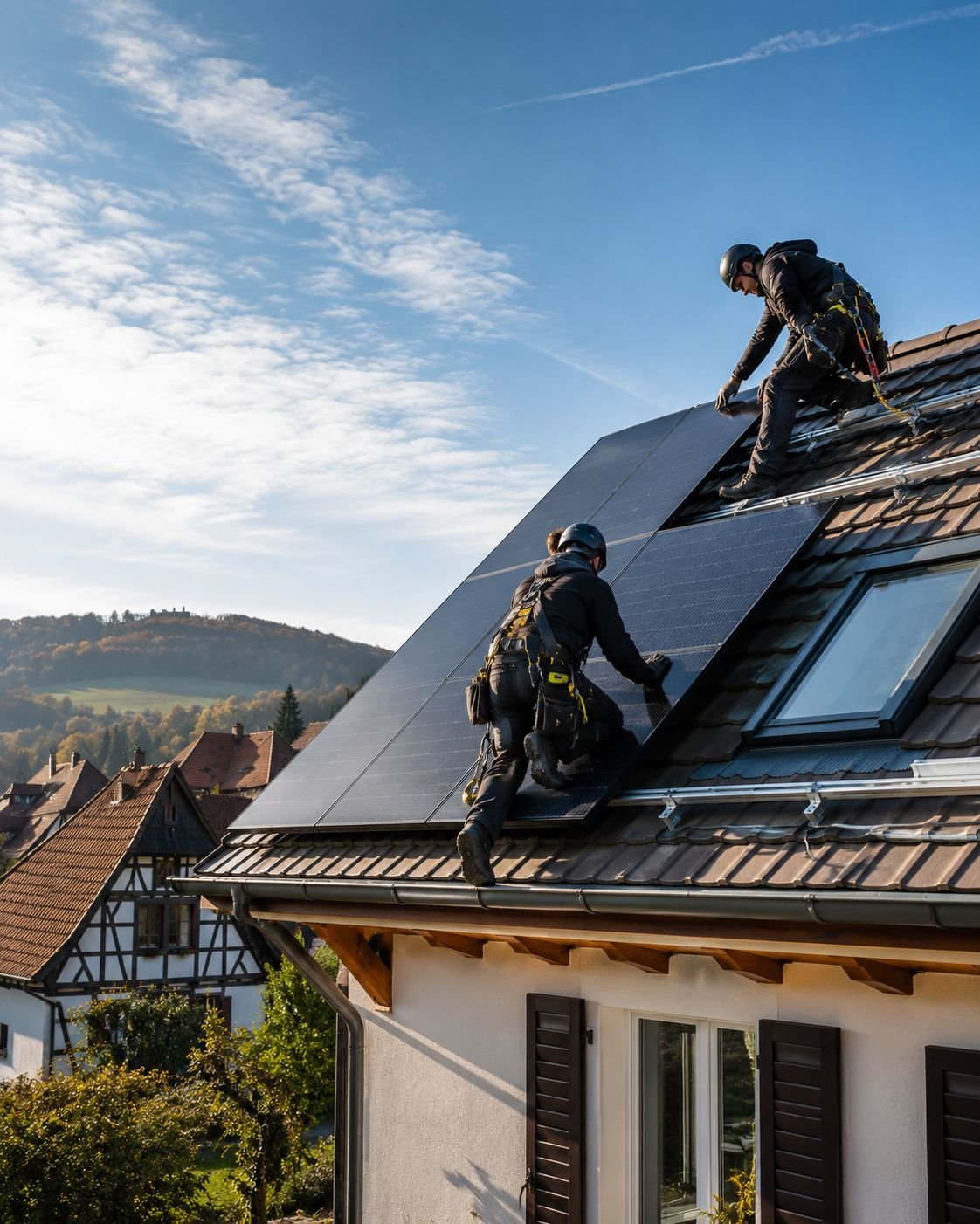 Installation de panneaux photovoltaïques CONNECTAT en Alsace