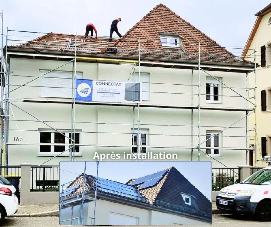 Installation panneaux solaires à Schiltigheim dans le Bas-Rhin par CONNECTAT