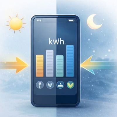 Suivi du crédit énergétique en kilowattheures permettant la réutilisation du surplus solaire via le stockage virtuel