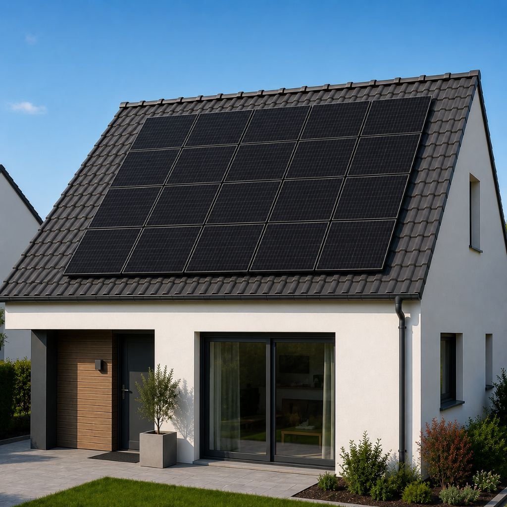 Installation panneaux solaires 9 kWc pour forte consommation électrique en Alsace