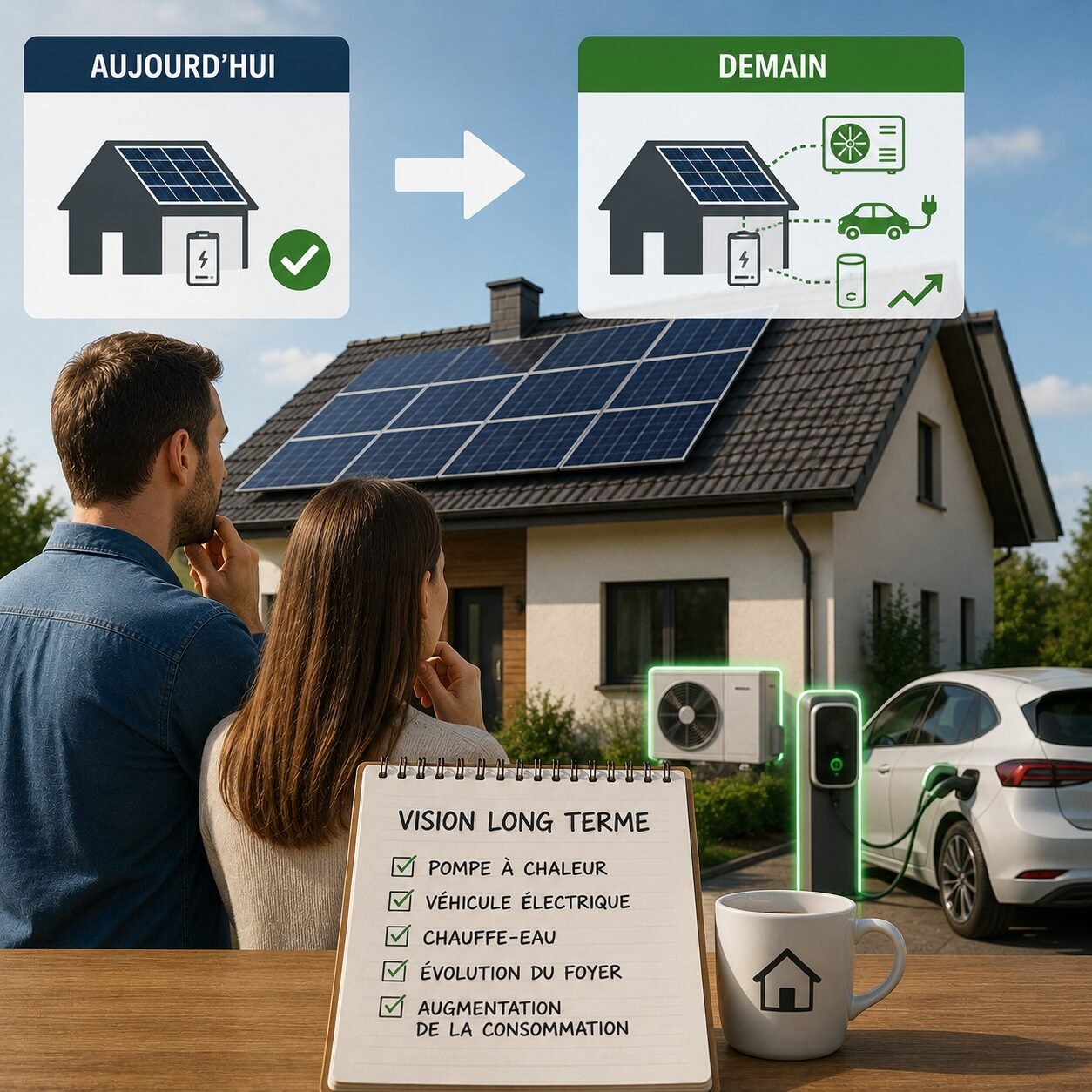 Penser une installation solaire avec une vision long terme du foyer