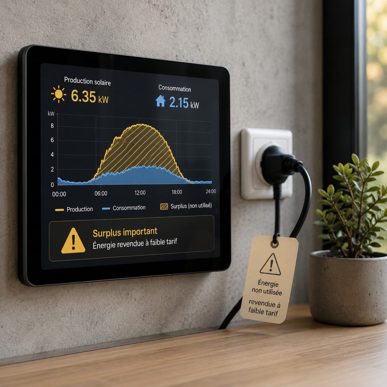Mauvaise optimisation de l’énergie solaire produite