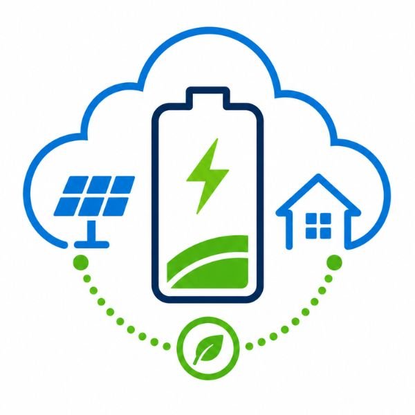 Logo batterie virtuelle photovoltaïque