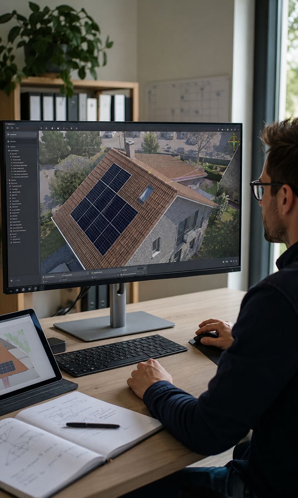 Modélisation 3D et analyse des ombrages pour une étude photovoltaïque en Alsace