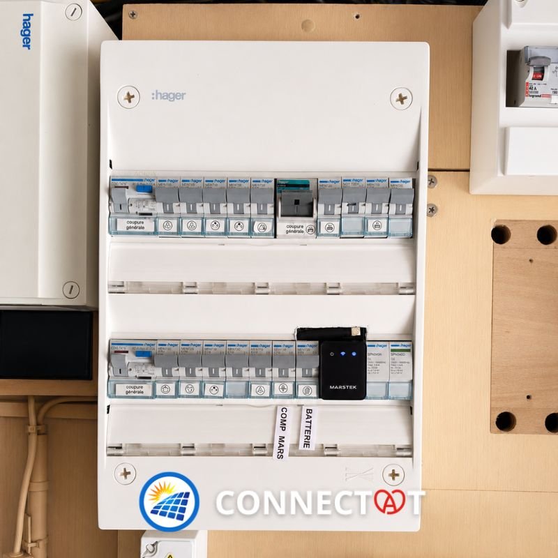 Installation compteur MARSTEK dans coffret electrique a Fegersheim dans le Bas-Rhin