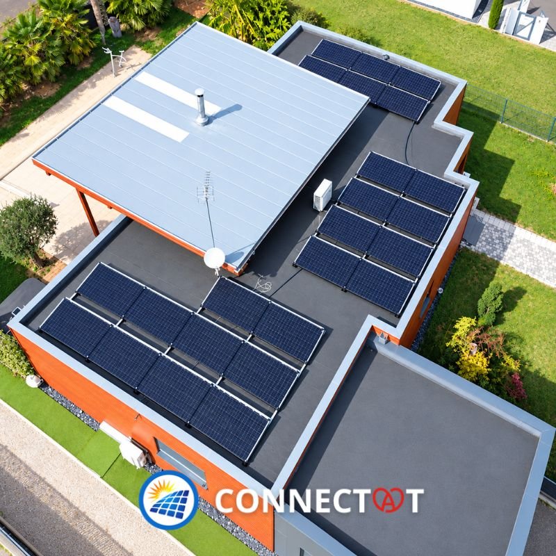 Aperçu vidéo installation panneaux solaires Rossfeld toiture terrasse 12 kWc