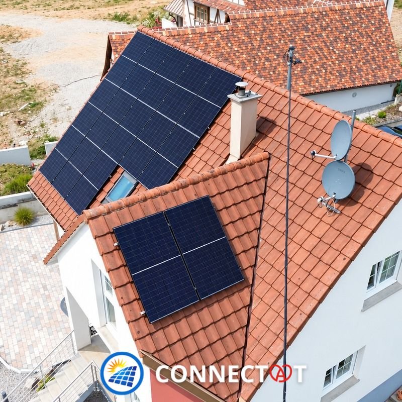 Réalisation installation panneaux solaires à Weinbourg en Alsace