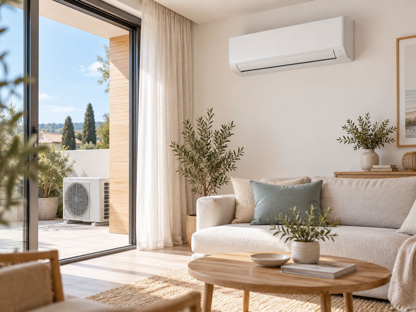 Climatisation monosplit avec une unité intérieure pour une pièce dans un logement